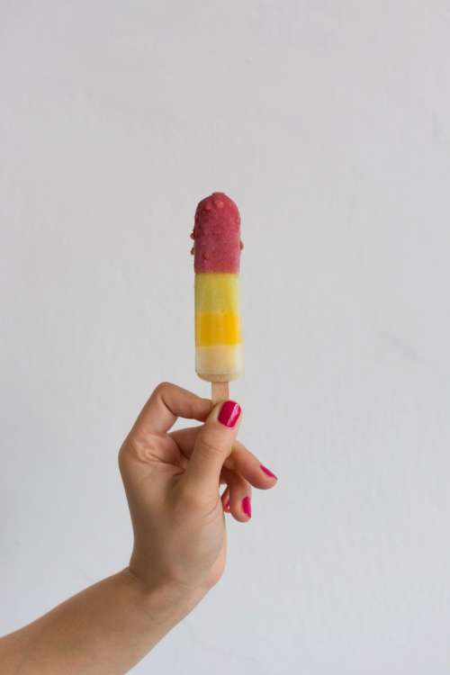 Colorful popsicle