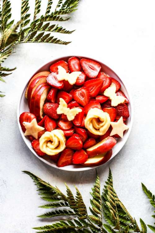 Fresh strawberry platter