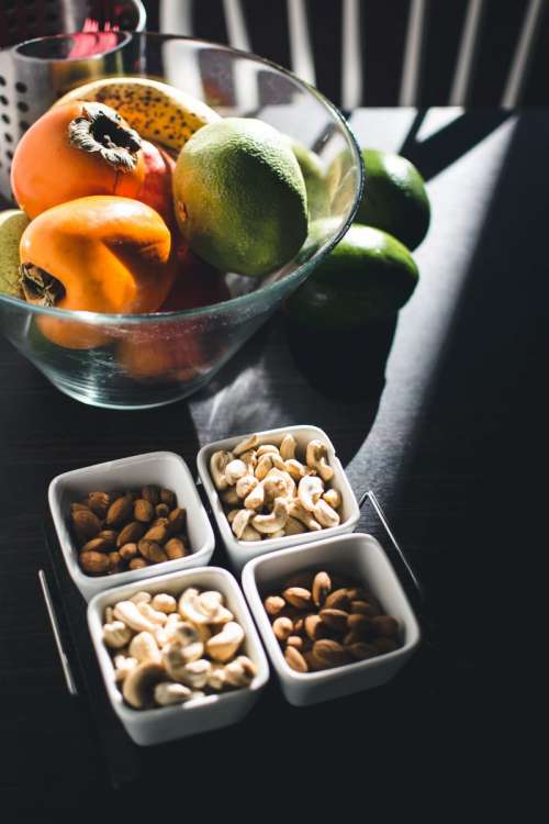 Nuts with fruit