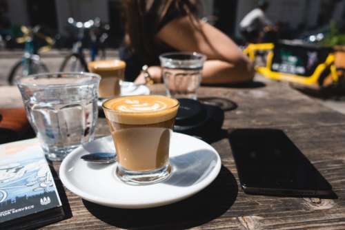 Perfect flatwhite on a sunny afternoon