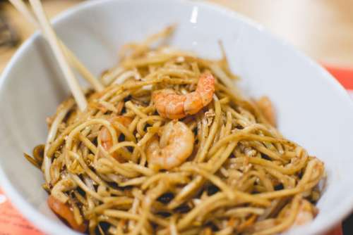 Shrimps noodles