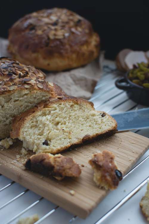 Traditional Czech Easter pastry Mazanec