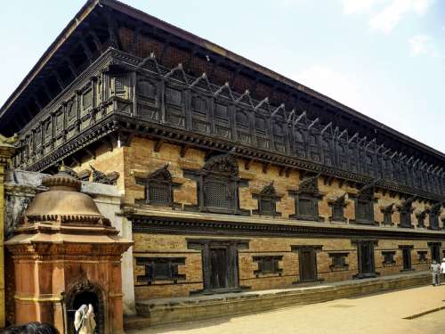 Bhaktapur palais in Kathmandu, Nepal free photo
