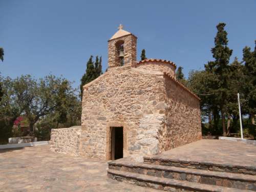 Agios Nikolaos church in Greece free photo