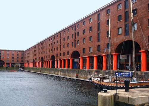 Albert Dock along the waterfront in Liverpool, England free photo