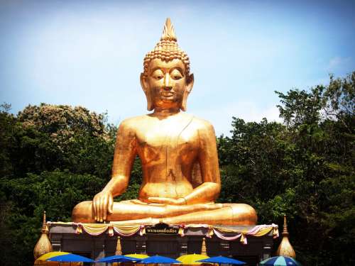 Amnat Charoen Statue in Bangkok, Thailand free photo