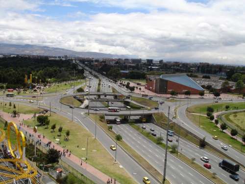 Avenida 68 roads and highways in Bogota, Colombia free photo