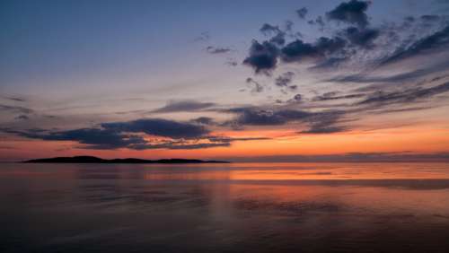 Baltic Sunset under the skies in Russia free photo