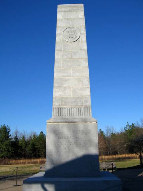 Battlefield Monument of the Battle of Cowpens, American Revolutionary War free photo