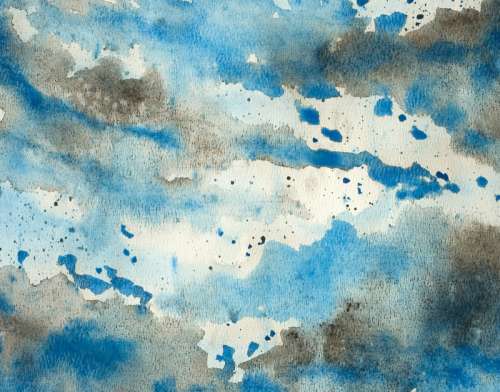 Blue Watercolor Background free photo