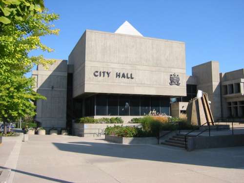 Brantford City Hall building in Ontario, Canada free photo