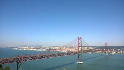 Bridge to Lisbon, Portugal free photo