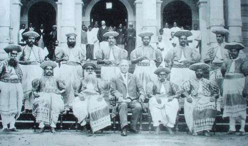 British appointed Kandyan chiefs in Sri Lanka, 1905 free photo