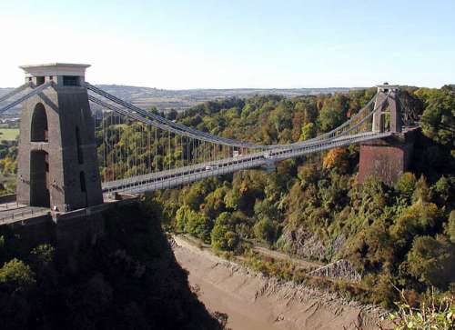 Brunel's Clifton Suspension Bridge in Bristol, England free photo