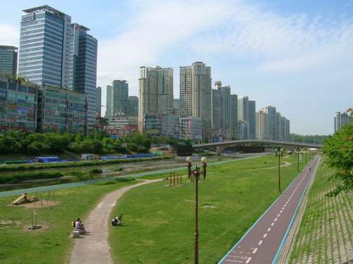 Bundang District of Seongnam in South Korea free photo