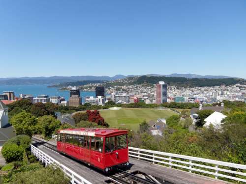 Cable Car from Willington Harbor, New Zealand free photo