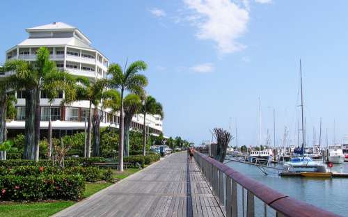 Cairns Pier view in Queensland, Australia free photo