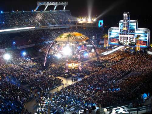 Camping World Stadium during WrestleMania XXIV in Orlando, Florida free photo