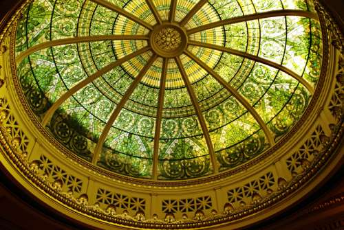 Ceiling Dome of the Parliament building in Ottawa, Ontario, Canada free photo