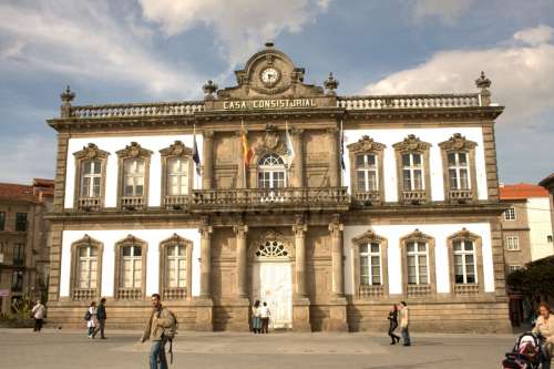 City Hall, 19th century in Pontevedra, Spain free photo