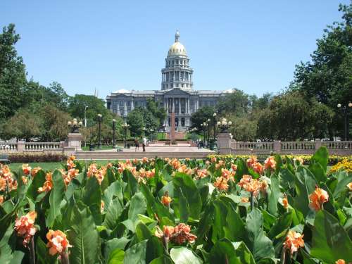 City Hall of Denver, Colorado, and Garden free photo