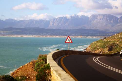 Coastal Road Landscape in South Africa free photo