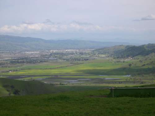 Coyote Valley Landscape and View in San Jose, California free photo