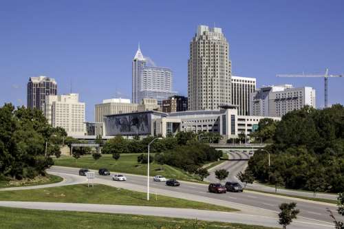 Downtown Raleigh, North Carolina cityscape free photo