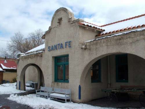 Downtown Santa Fe train station, New Mexico free photo