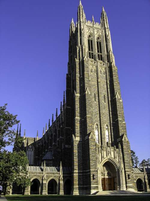 Duke Chapel at Duke University in North Carolina free photo