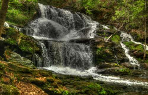 Garwin Falls scenery, New Hampshire free photo