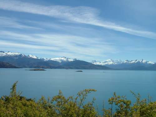General Carrera lake, the largest lake in Chile landscape free photo