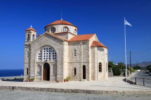 Greek Church building in Cyprus free photo