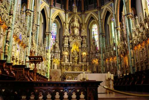 Inside the Big Cathedral in Ottawa, Ontario, Canada free photo