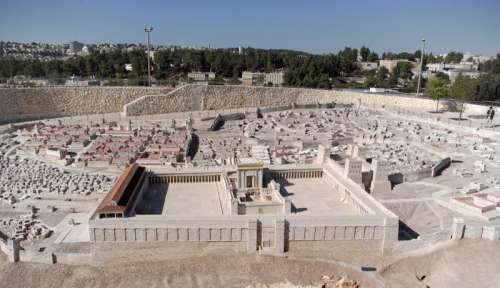 Jerusalem Model with Temple of Herod in Israel free photo