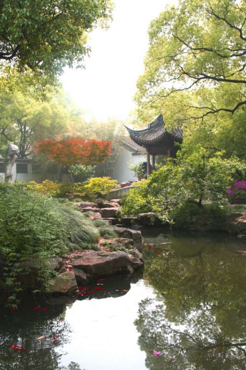 Jichang Garden landscape in Wuxi, Jiangsu, China free photo