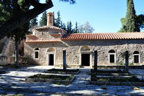 Kaisariani Monastery in Greece free photo