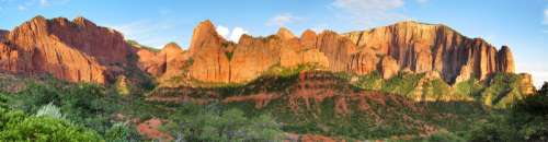 Kolob Canyons in Zion National Park landscape in Utah free photo