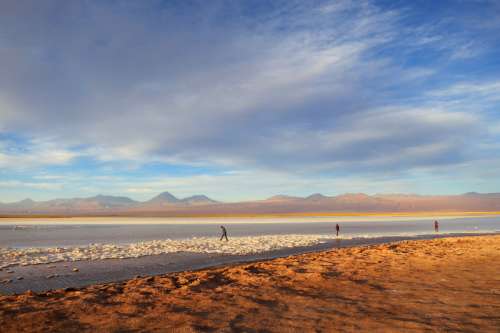 Landscape of the Great Salt lake, Utah free photo