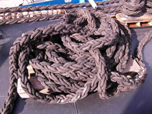 Large Rope on the Boat free photo