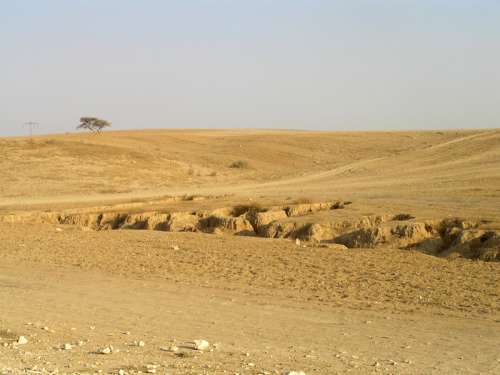 Loess lands north east of the city in Israel free photo