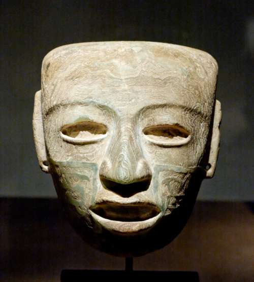 Marble Mask of Teotihuacan, Mexico free photo