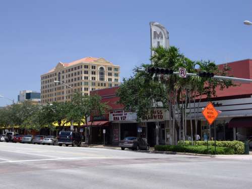 Miracle Theater on Miracle Mile in Coral Gables, Florida free photo