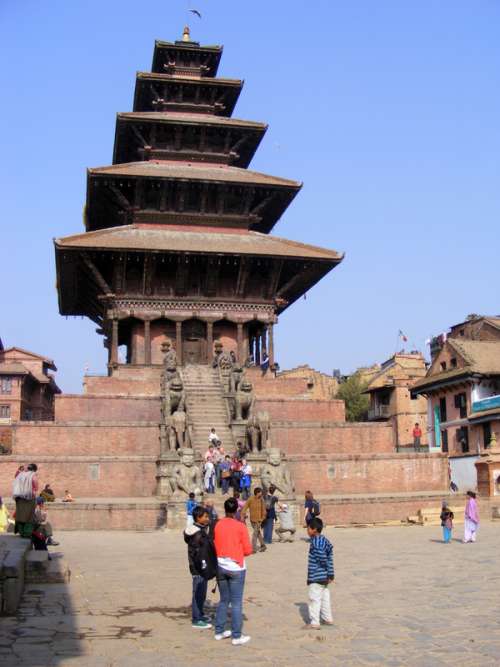 Nyatapola Temple in Bhaktapur, Nepal free photo