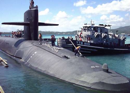 Ohio-class ballistic missile submarine USS Maryland free photo