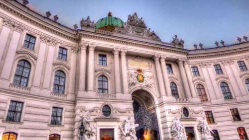 Palace Architecture in Vienna, Austria free photo