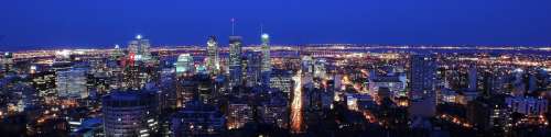 Panoramic Skyline of Montreal, Quebec, Canada free photo