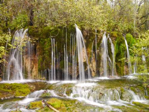 Pearl Shoal Waterfall in Sichuan, China free photo