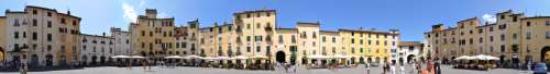 Piazza Anfiteatro in Lucca, Italy free photo