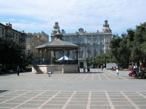 Plaza de Pombo in Santander, Spain free photo